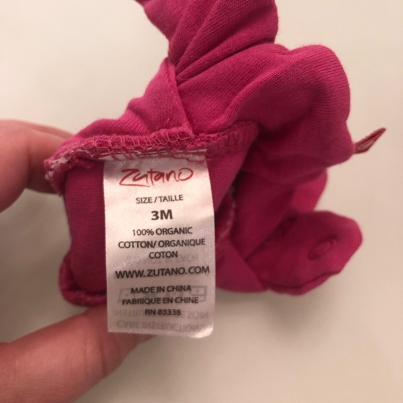 Zutano, organic cotton, fuchsia, 3 month - Picture 3 of 3